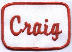 craig name patch